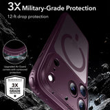 Husa de protectie ESR Classic Hybrid HaloLock compatibil cu iPhone 18 Pro, Bordo