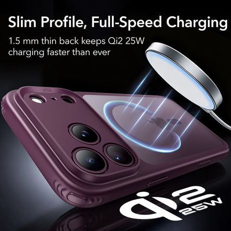 Husa de protectie ESR compatibil cu iPhone 17 Pro Max / iPhone 18 Pro Max, Bordo