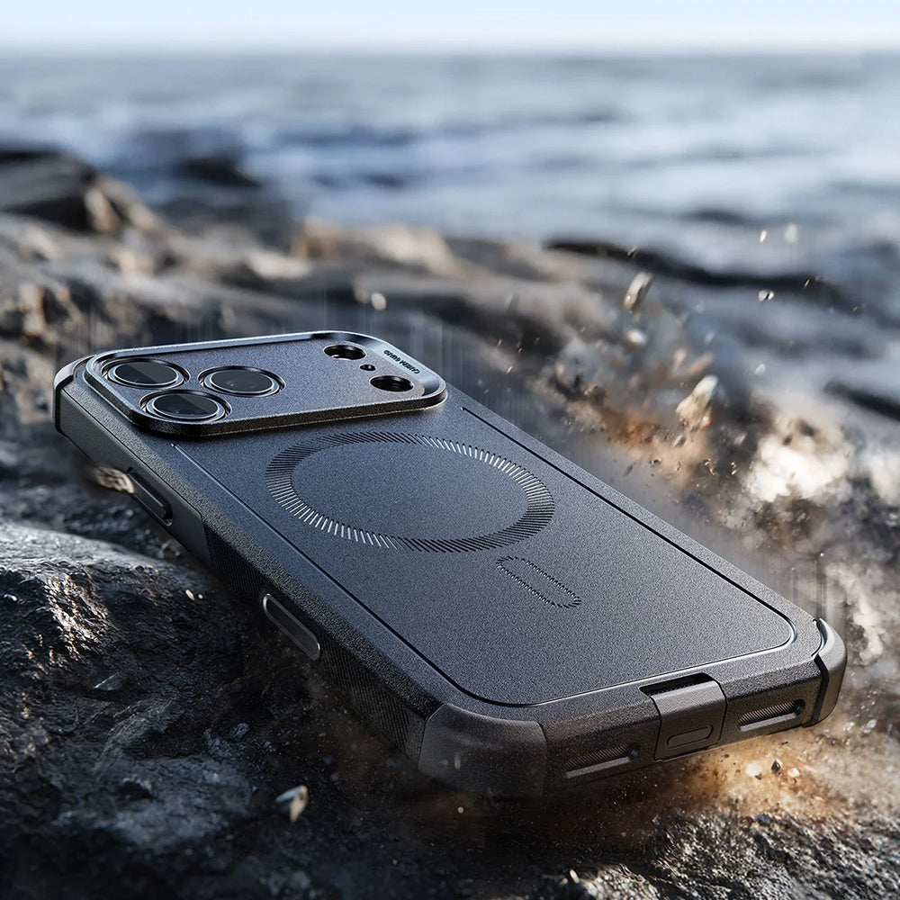 Husa de protectie ESR Cyber Halolock compatibil cu iPhone 17 Pro / iPhone 18 Pro, Negru