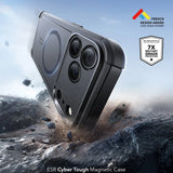 Husa de protectie ESR Cyber Halolock compatibil cu iPhone 17 Pro / iPhone 18 Pro, Negru