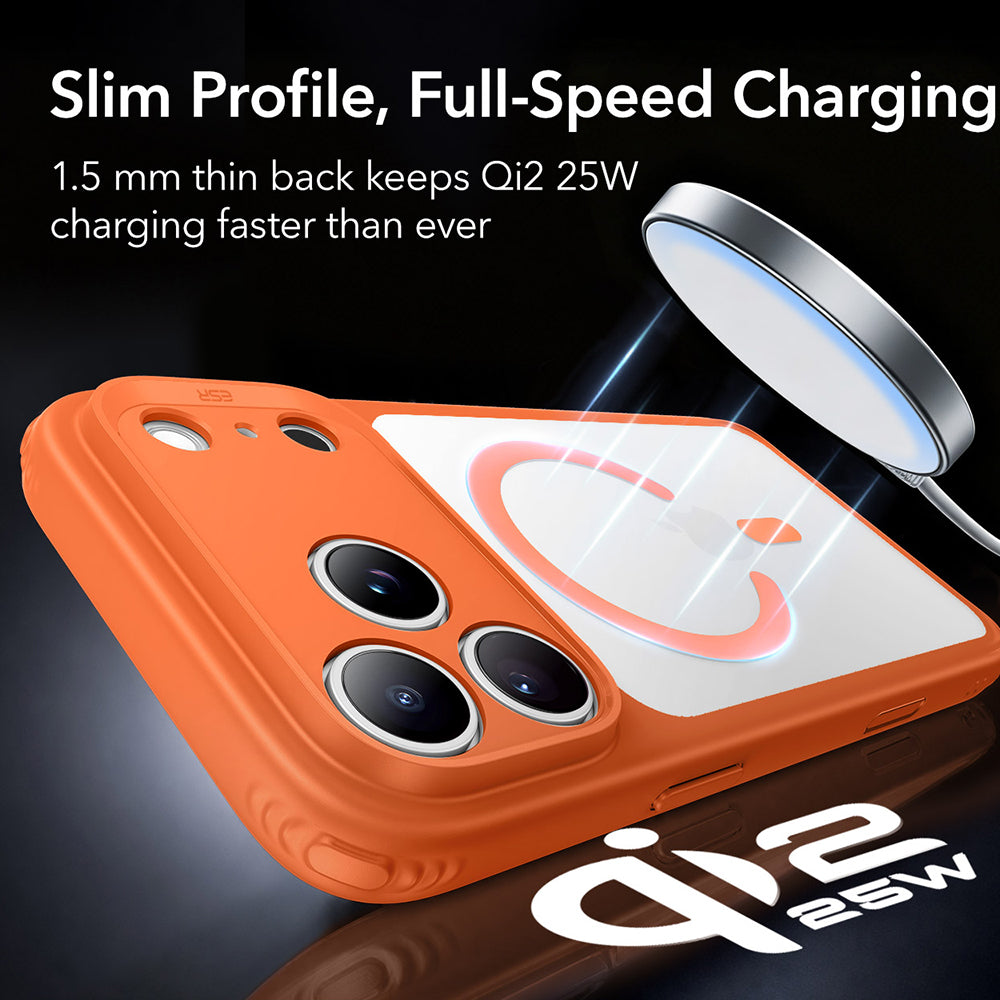 Husa de protectie ESR Classic Hybrid HaloLock compatibil cu iPhone 18 Pro, Portocaliu