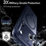 Husa de protectie ESR Classic Hybrid HaloLock compatibil cu iPhone 17 Pro Max / iPhone 18 Pro Max, Albastru