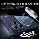 Husa de protectie ESR Classic Hybrid HaloLock compatibil cu iPhone 17 Pro Max / iPhone 18 Pro Max, Albastru