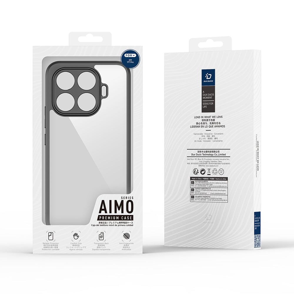 Husa de protectie Dux Ducis Aimo Series compatibil cu Xiaomi 17T Pro, Negru