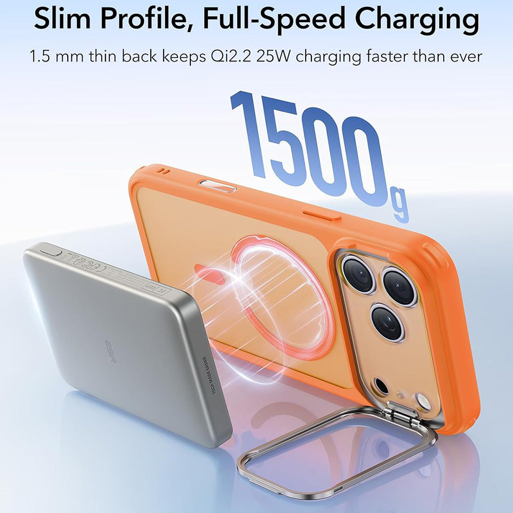 Husa de protectie ESR Classic Hybrid compatibil cu iPhone 17 Pro / iPhone 18 Pro, Portocaliu