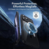 Husa de protectie ESR Classic Hybrid compatibil cu iPhone 17 Pro / iPhone 18 Pro, Negru Transparent