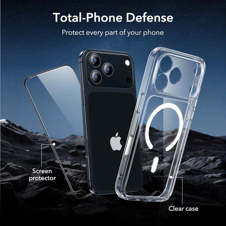 Husa de protectie ESR Classic Hybrid compatibil cu iPhone 17 Pro / iPhone 18 Pro, Transparent