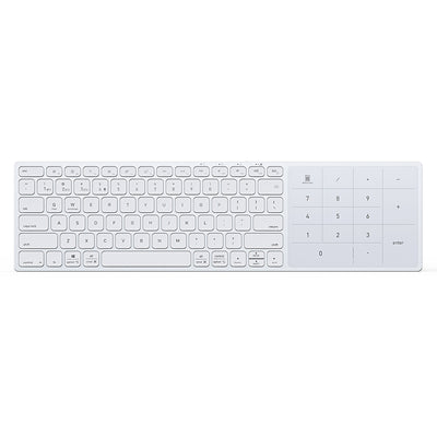Tastatura Dux Ducis (LK Series), Wireless Bluetooth 5.0, Alb