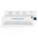 Tastatura Dux Ducis (LK Series), Wireless Bluetooth 5.0, Alb