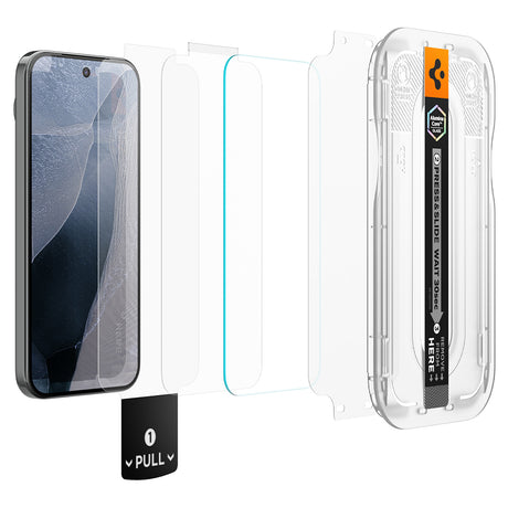 Folie de protectie Spigen Glas.tR EZ-FIT Pro compatibil cu Google Pixel 11 Pro XL, Transparent