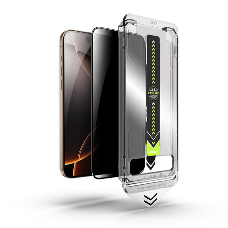 Folie de protectie Techsuit TitanGlass FullCover compatibil cu iPhone 18 Pro Max, Privacy