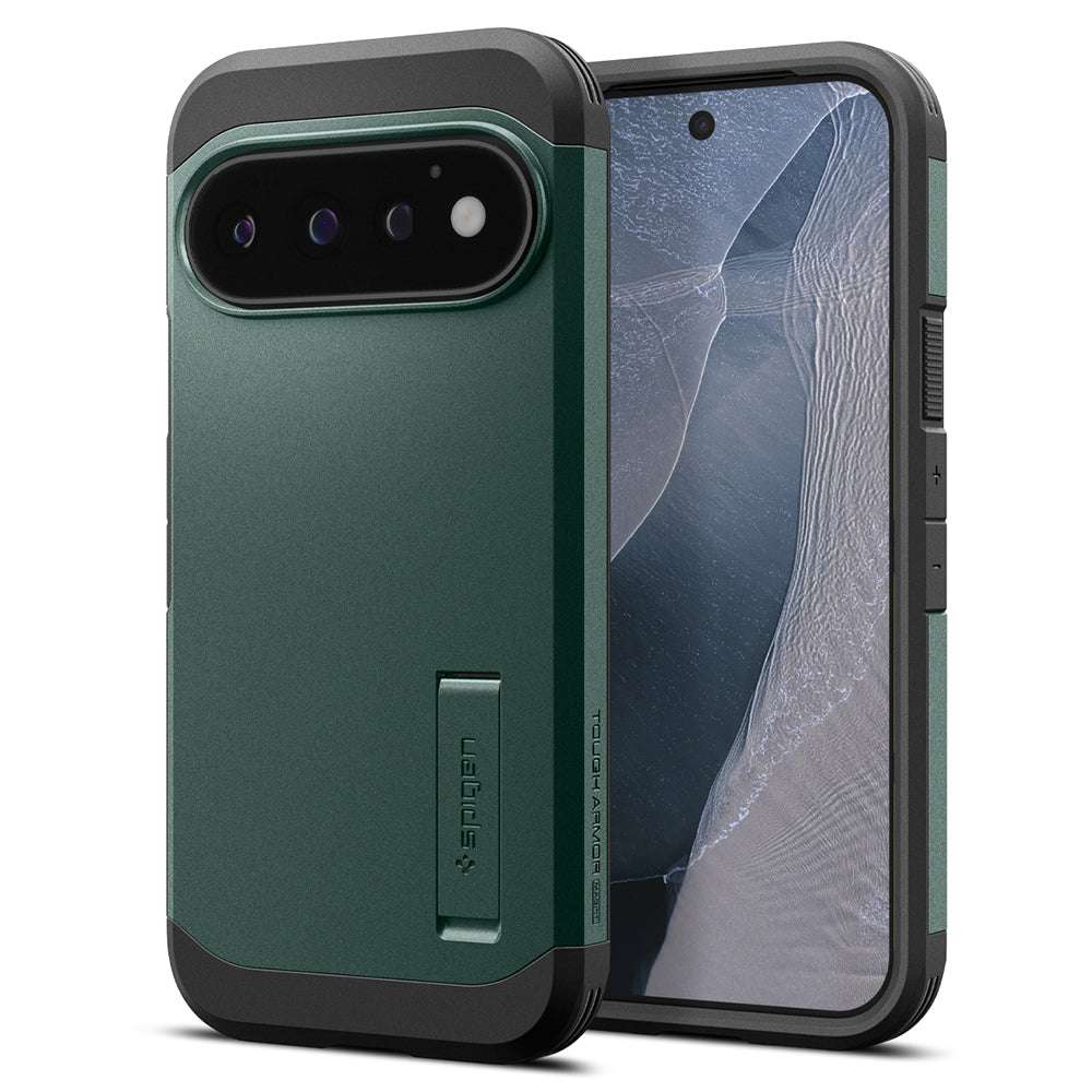 Husa de protectie Spigen Tough Armor compatibil cu Google Pixel 11 Pro, Verde