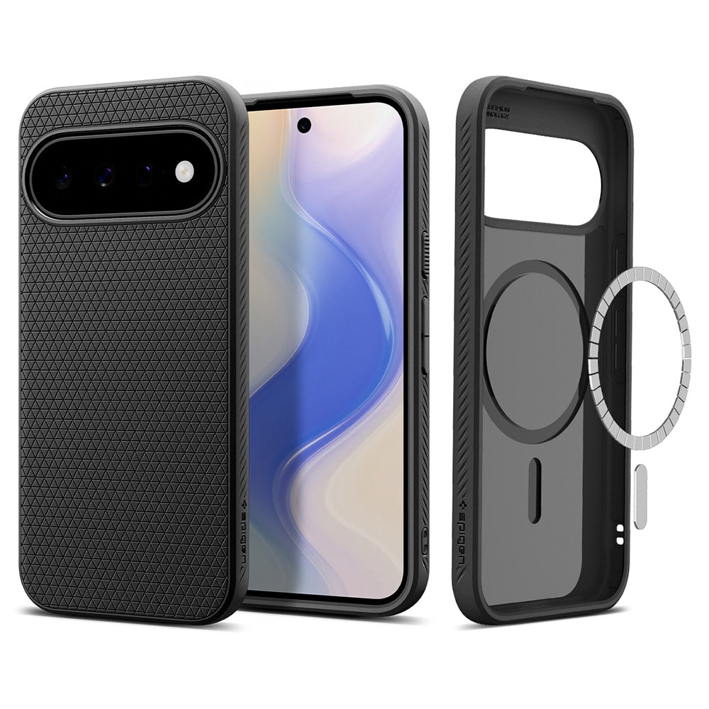 Husa de protectie Spigen Liquid Air compatibil cu Google Pixel 11, Negru