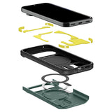 Husa de protectie Spigen Tough Armor compatibil cu Google Pixel 11 Pro XL, Verde
