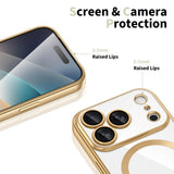 Husa de protectie Techsuit Luxury Crystal MagSafe compatibil cu iPhone 18 Pro / iPhone 17 Pro, Visiniu