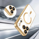 Husa de protectie Techsuit Luxury Crystal MagSafe compatibil cu iPhone 18 Pro / iPhone 17 Pro, Auriu