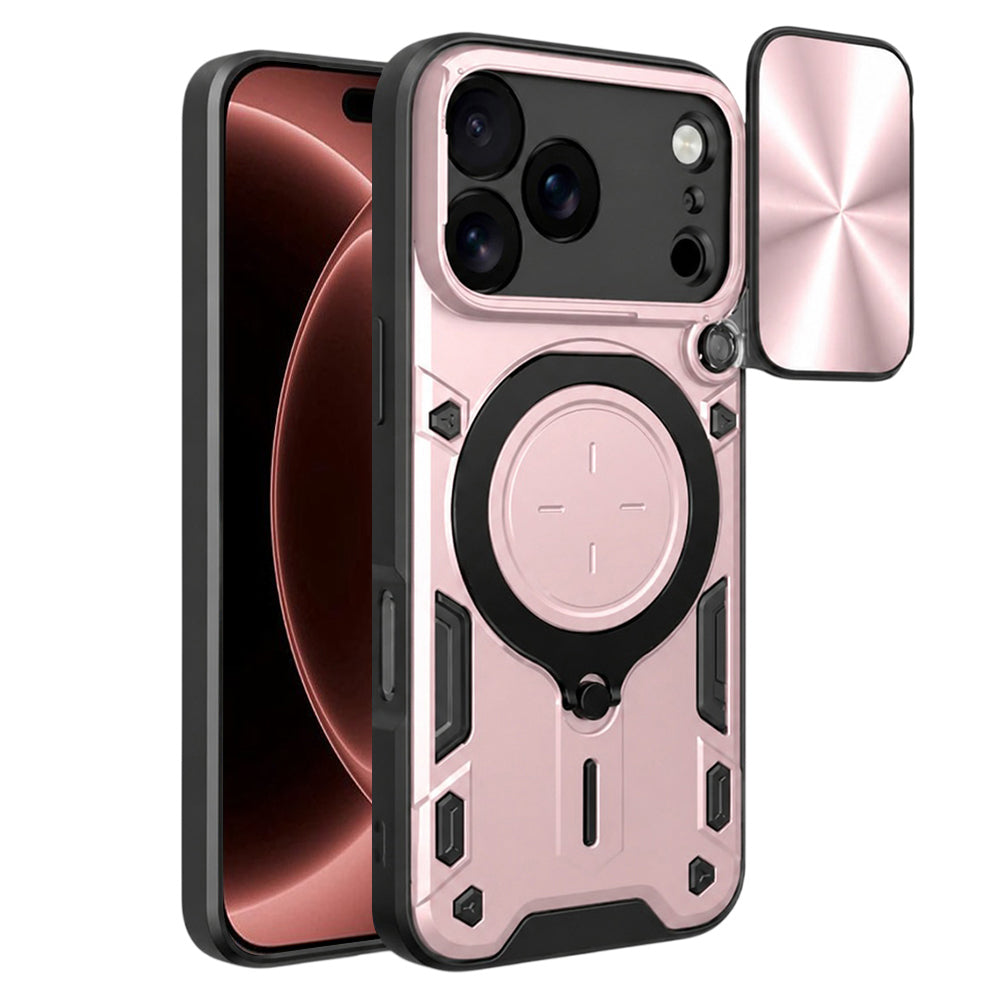 Husa de protectie Techsuit CamGuard Pro compatibil cu iPhone 18 Pro Max / iPhone 17 Pro Max, Roz Auriu