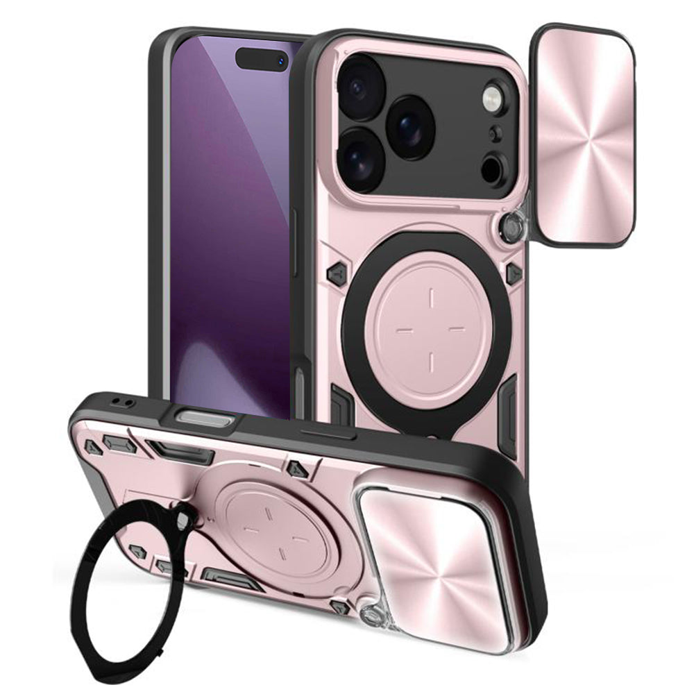Husa de protectie Techsuit CamGuard Pro compatibil cu iPhone 18 Pro Max / iPhone 17 Pro Max, Roz Auriu