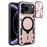 Husa de protectie Techsuit CamGuard Pro compatibil cu iPhone 18 Pro / iPhone 17 Pro, Roz Auriu