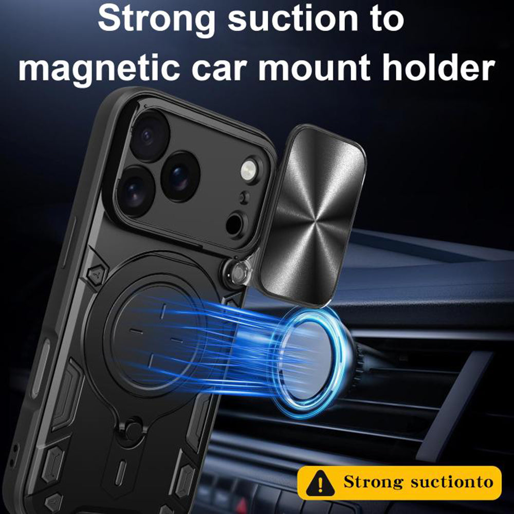 Husa de protectie Techsuit CamGuard Pro compatibil cu iPhone 18 Pro / iPhone 17 Pro, Roz Auriu