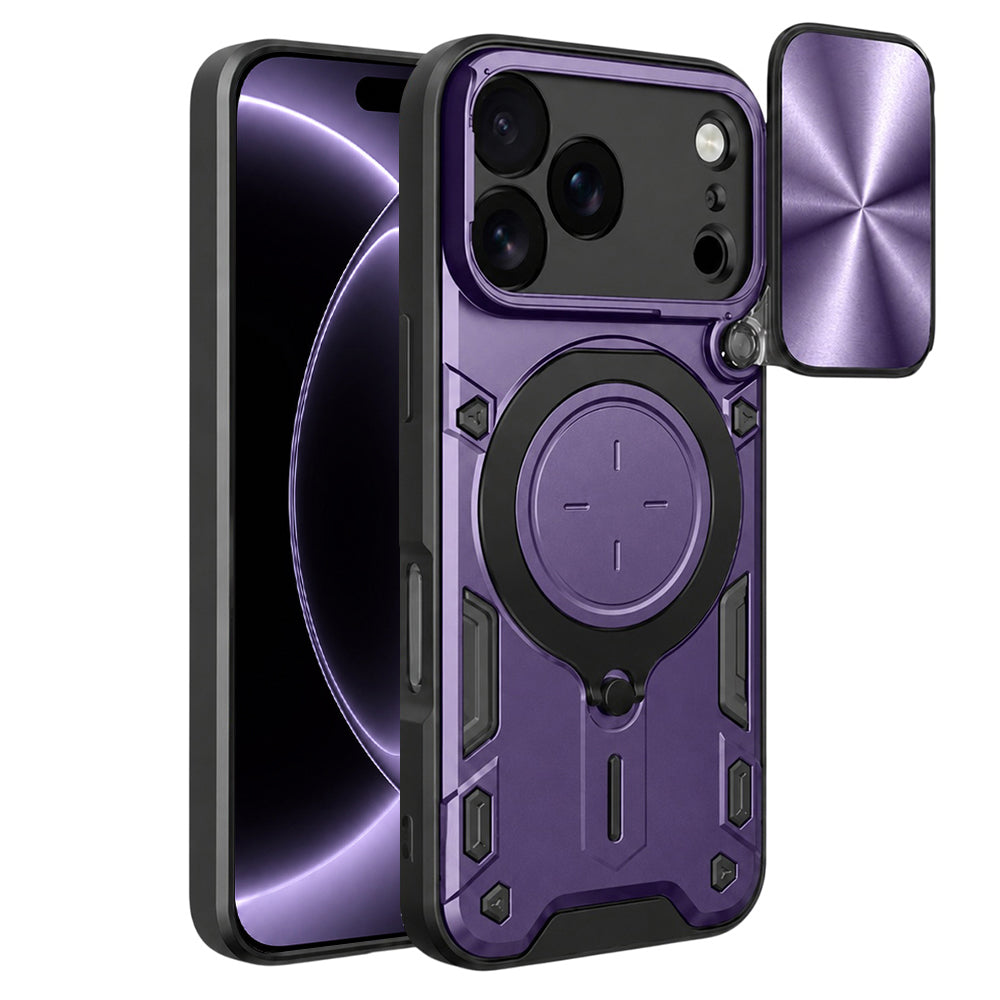 Husa de protectie Techsuit CamGuard Pro compatibil cu iPhone 17 Pro / iPhone 18 Pro, Mov
