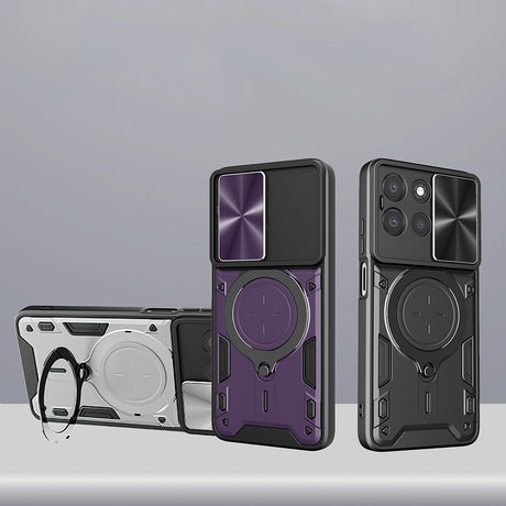 Husa de protectie Techsuit CamGuard Pro compatibil cu Oppo Reno16 / Reno16 Pro, Roz Auriu