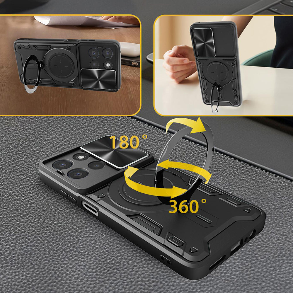 Husa de protectie Techsuit CamGuard Pro compatibil cu Oppo Reno16 / Reno16 Pro, Negru