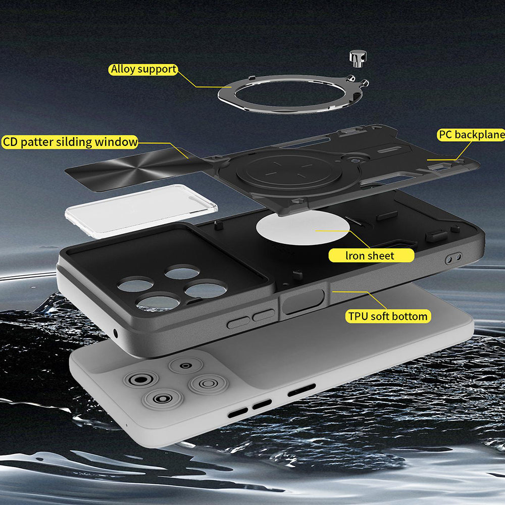 Husa de protectie Techsuit CamGuard Pro compatibil cu Oppo Reno16 / Reno16 Pro, Negru