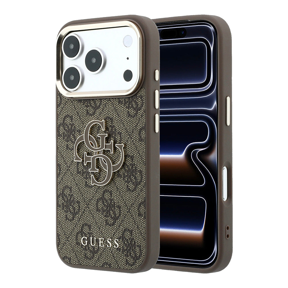 Husa de protectie Guess Hardcase 4G compatibil cu iPhone 18 Pro, Maro