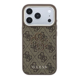 Husa de protectie Guess Hardcase 4G compatibil cu iPhone 18 Pro, Maro