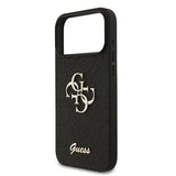 Husa de protectie Guess Glitter Big 4G compatibil cu iPhone 18 Pro Max, Negru