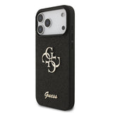 Husa de protectie Guess Glitter Big 4G compatibil cu iPhone 18 Pro Max, Negru