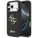 Husa de protectie Guess Glitter Big 4G compatibil cu iPhone 18 Pro Max, Negru