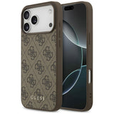 Husa de protectie Guess Hardcase 4G compatibil cu iPhone 18 Pro, Maro