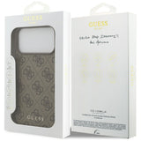 Husa de protectie Guess Hardcase 4G compatibil cu iPhone 18 Pro Max, Maro