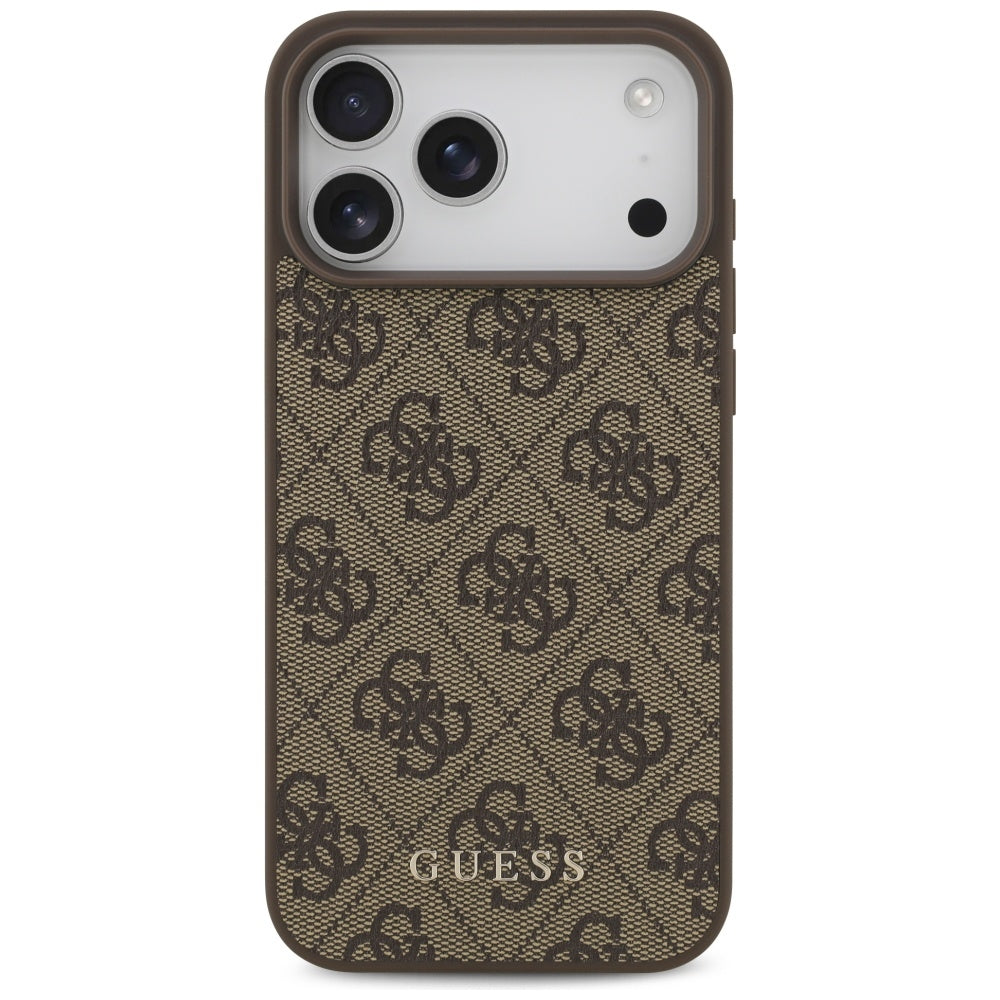 Husa de protectie Guess Hardcase 4G compatibil cu iPhone 18 Pro Max, Maro