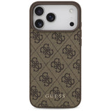 Husa de protectie Guess Hardcase 4G compatibil cu iPhone 18 Pro Max, Maro
