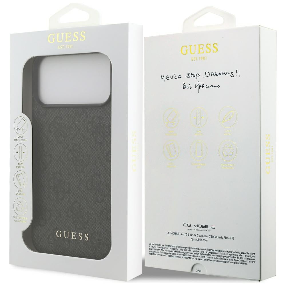 Husa de protectie Guess Hardcase 4G compatibil cu iPhone 18 Pro Max, Negru