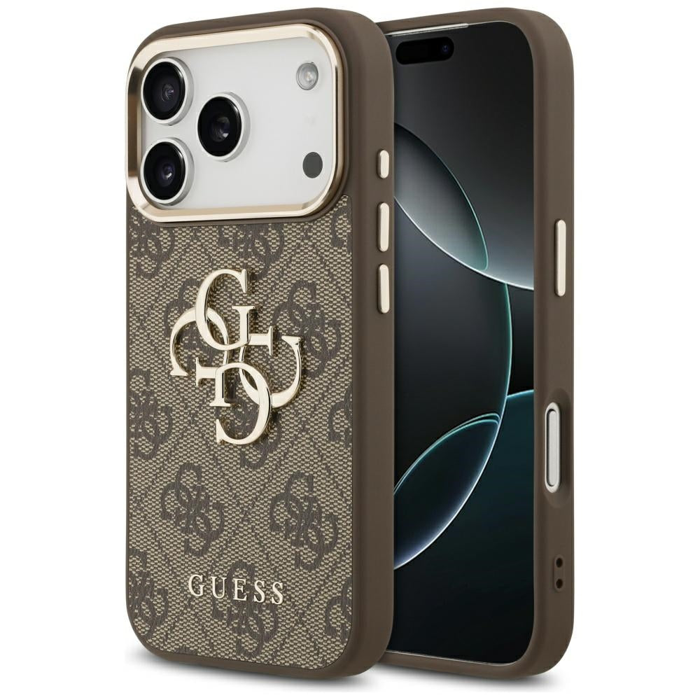 Husa de protectie Guess Hardcase 4G compatibil cu iPhone 18 Pro, Maro