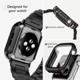 Folie de protectie smartwatch Lito Watch Armor 360 Case + Screen Protector compatibil cu Apple Watch 1 / 2 / 3 (42mm), Albastru