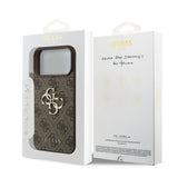 Husa de protectie Guess Hardcase 4G compatibil cu iPhone 18 Pro, Maro