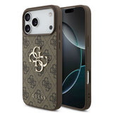 Husa de protectie Guess Hardcase 4G compatibil cu iPhone 18 Pro Max, Maro