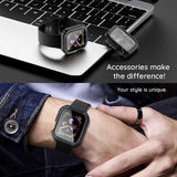 Folie de protectie smartwatch Lito Watch Armor 360 Case + Screen Protector compatibil cu Apple Watch 1 / 2 / 3 (38mm), Albastru