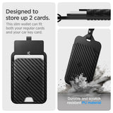 Carcasa Protectie pentru Card Acces Tesla (set 2) - Spigen Air Fit TO244 (ACP08794) - Carbon Black
