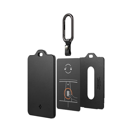 Carcasa Protectie pentru Card Acces Tesla (Set 2) - Spigen (ACP11405) - White / Black