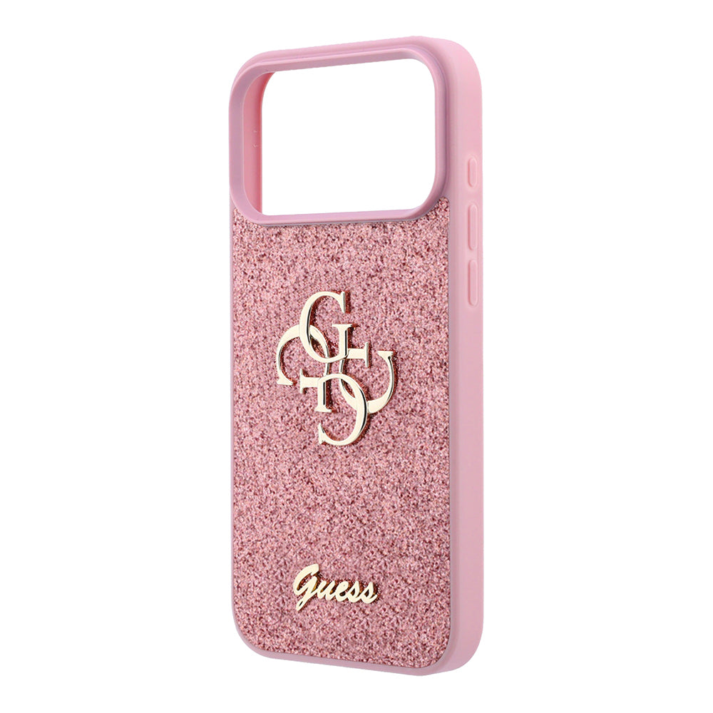 Husa de protectie Guess Glitter Series compatibil cu iPhone 18 Pro, Roz