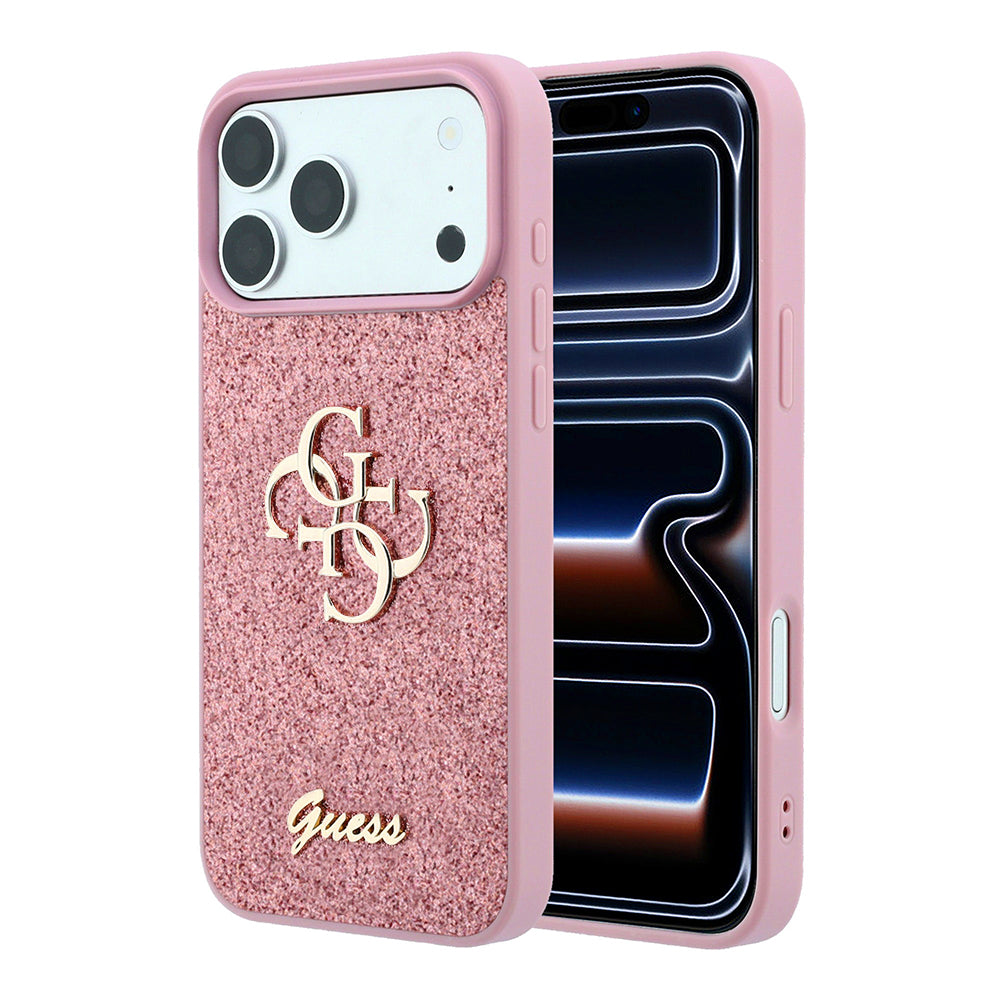 Husa de protectie Guess Glitter Series compatibil cu iPhone 18 Pro, Roz