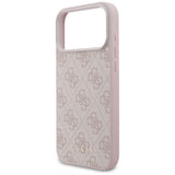 Husa de protectie Guess Hardcase 4G compatibil cu iPhone 18 Pro, Roz