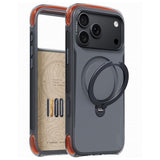 Husa de protectie Torras Ostand Q3 Air Pro compatibil cu iPhone 18 Pro Max / iPhone 17 Pro Max, Negru