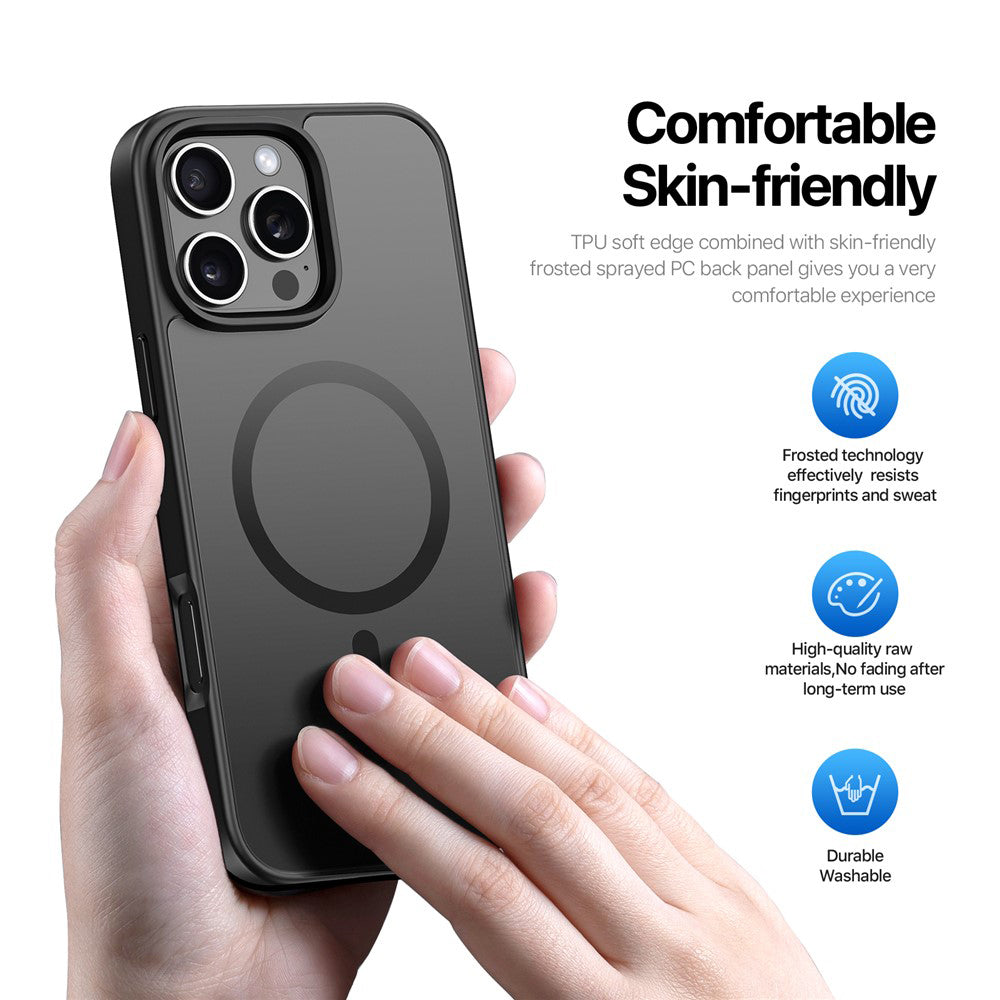 Husa de protectie Dux Ducis Yind MagSafe compatibil cu iPhone 16 Pro Max, Negru